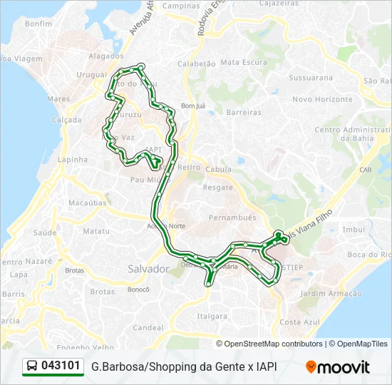 043101 Bus Line Map