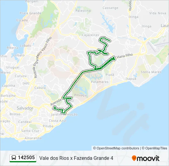 142505 Bus Line Map