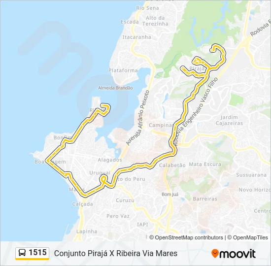 1515 Bus Line Map