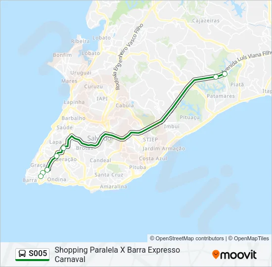 S005 Bus Line Map
