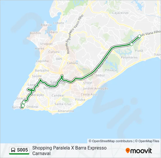 S005 Bus Line Map