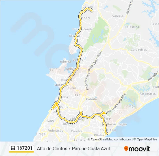 167201 Bus Line Map