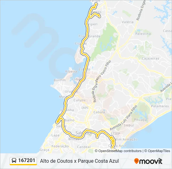 167201 Bus Line Map