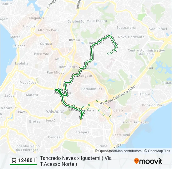 124801 Bus Line Map