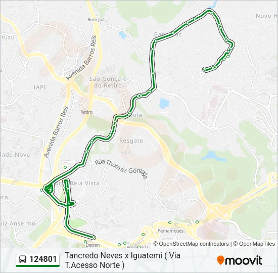 124801 Bus Line Map