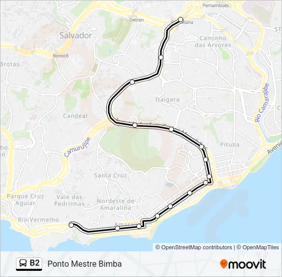 B2 Bus Line Map