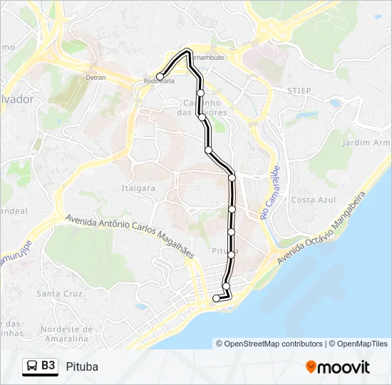 B3 Bus Line Map