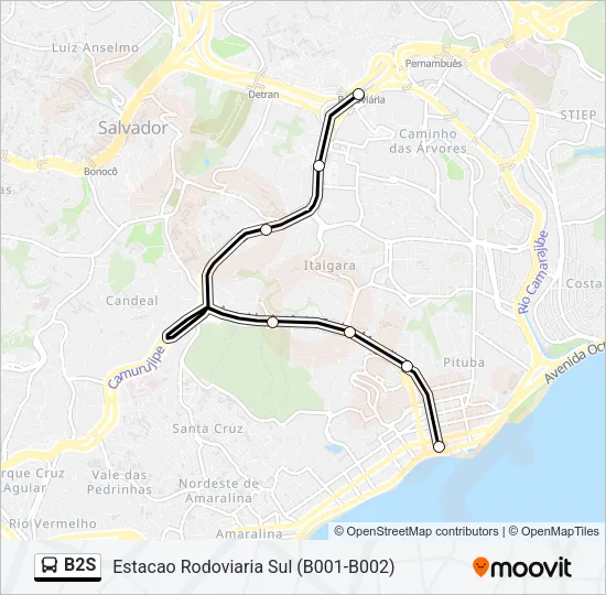 B2S Bus Line Map