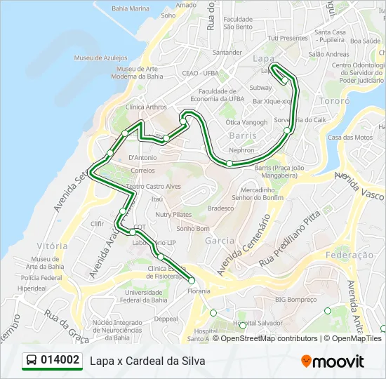 014002 Bus Line Map