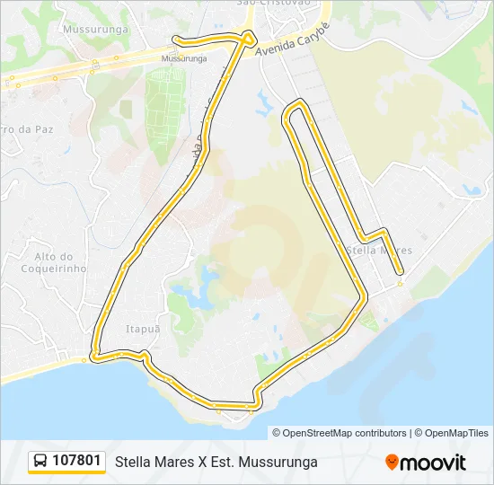 107801 Bus Line Map