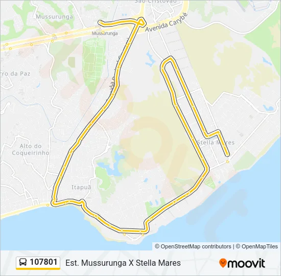 107801 Bus Line Map