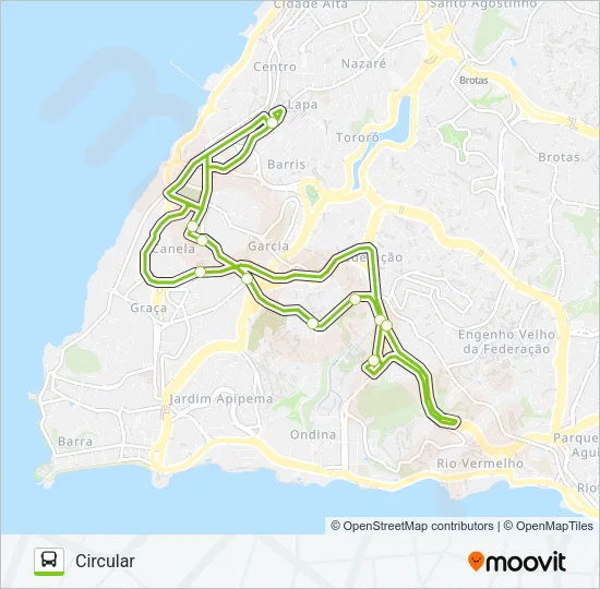 A EXPRESSO Bus Line Map