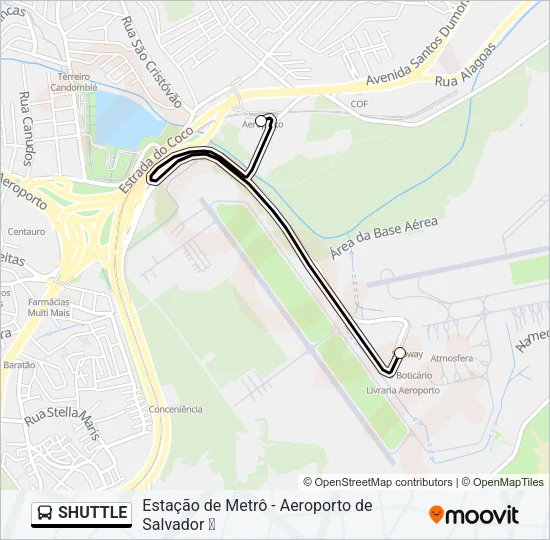 SHUTTLE Bus Line Map