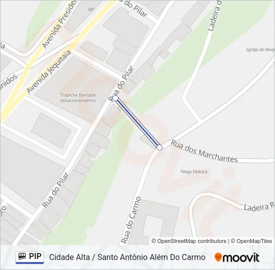 PIP Funicular Line Map