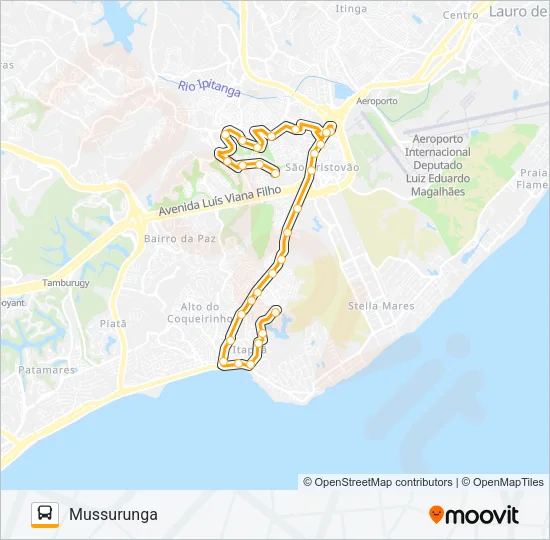 L301 MUSSURUNGA - ITAPUÃ Bus Line Map