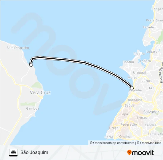 TRAVESSIA Ferry Line Map