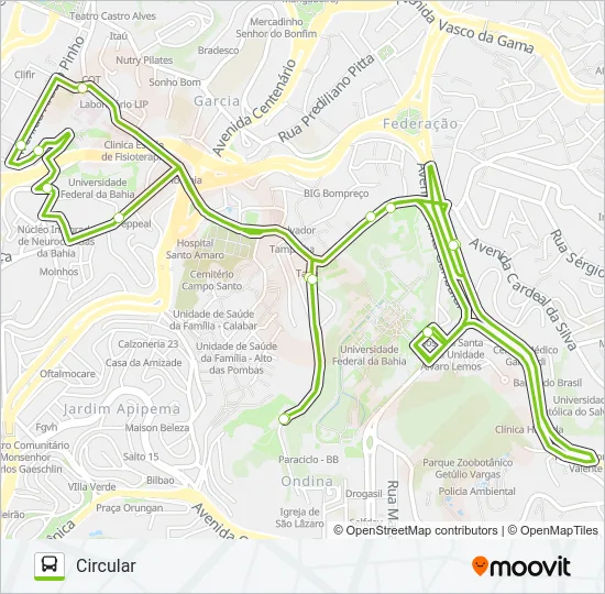 ROTA B-04 Bus Line Map