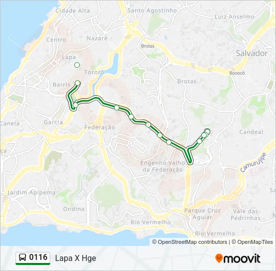 0116 Bus Line Map