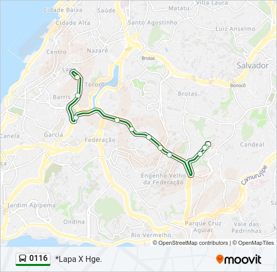 0116 bus Line Map