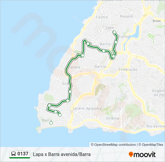 0137 Bus Line Map