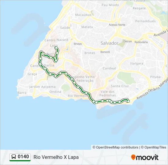 0140 Bus Line Map