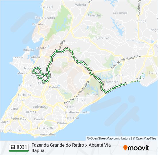 0331 bus Line Map