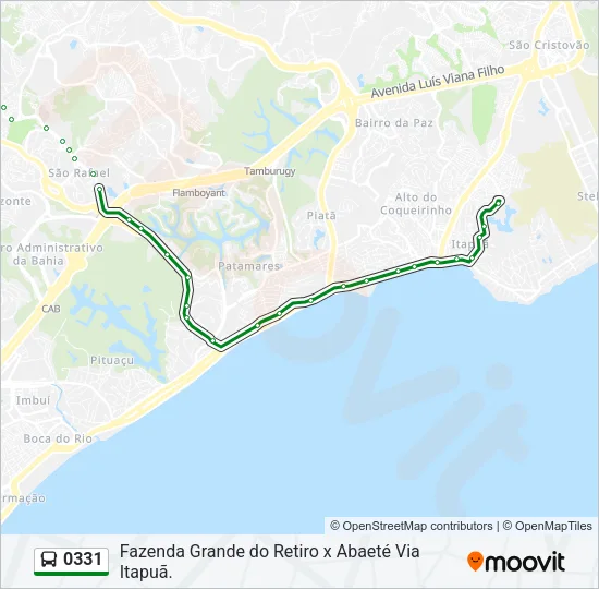 0331 Bus Line Map