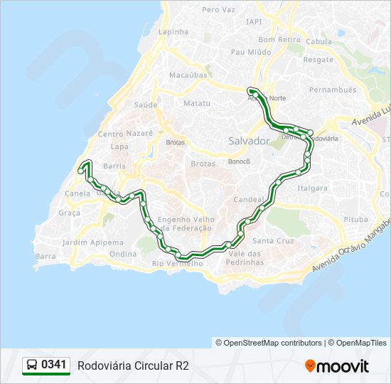 0341 bus Line Map