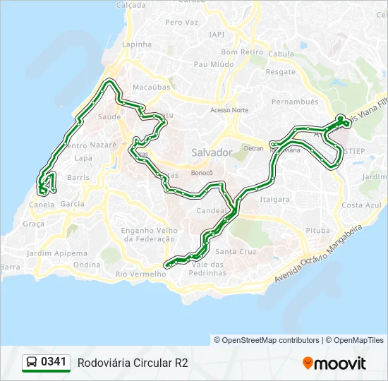 0341 Bus Line Map