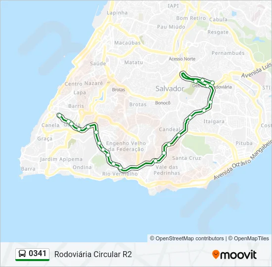 0341 Bus Line Map