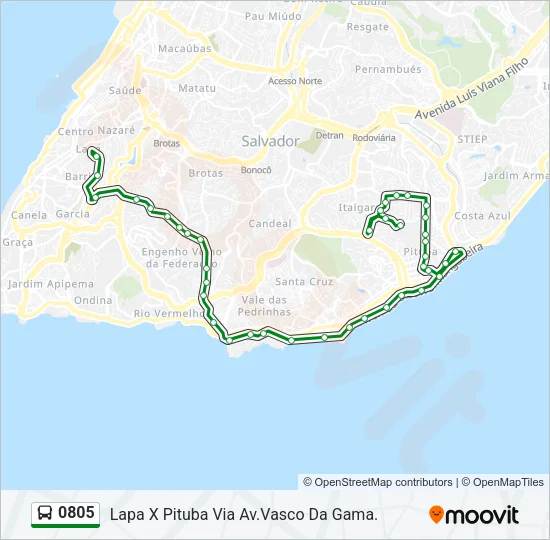 0805 Bus Line Map