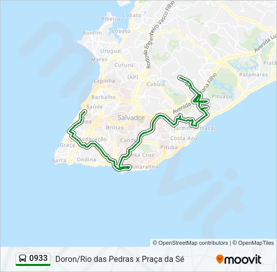 0933 Bus Line Map