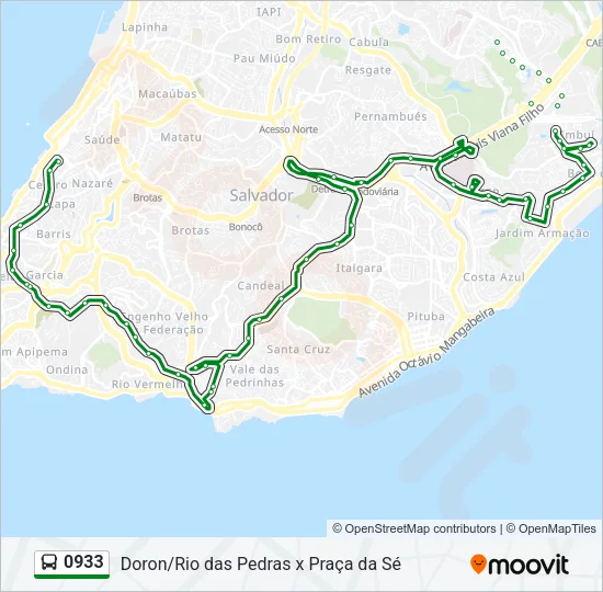 0933 Bus Line Map