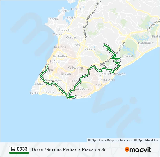 0933 Bus Line Map
