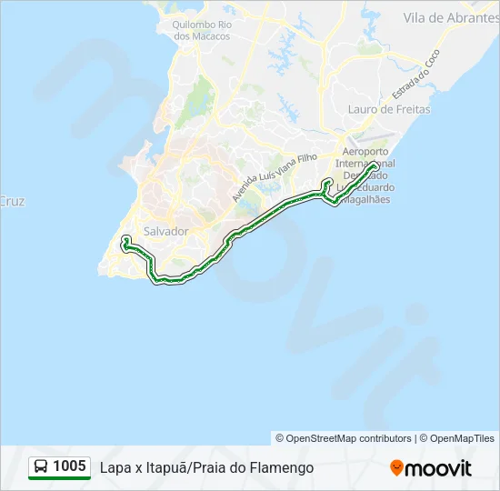1005 Bus Line Map