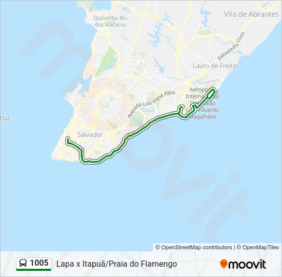 1005 Bus Line Map