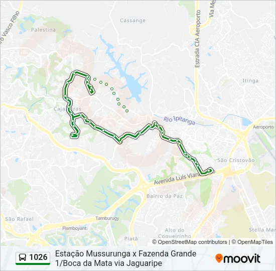 1026 Bus Line Map