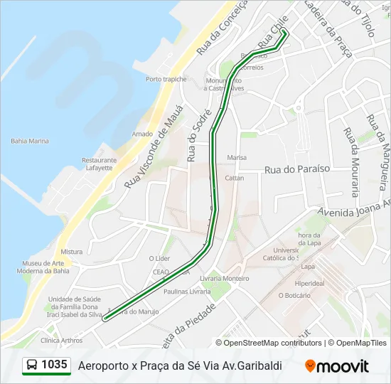 1035 Bus Line Map