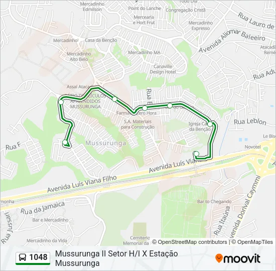 1048 Bus Line Map