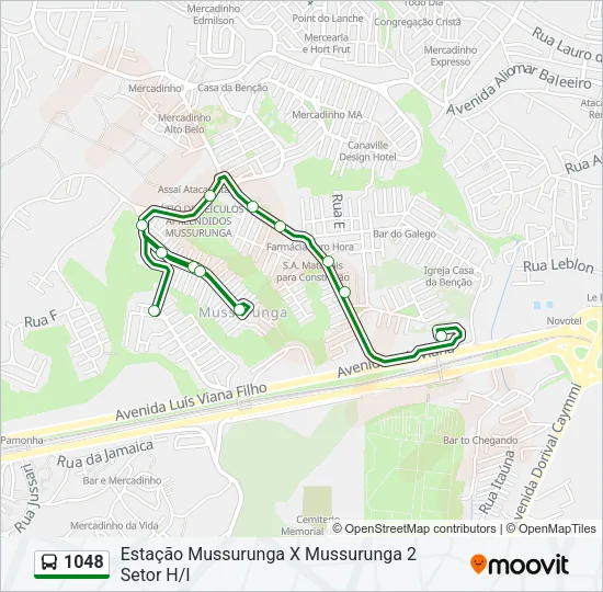 1048 Bus Line Map