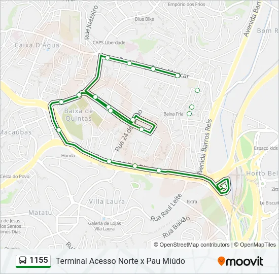 1155 Bus Line Map