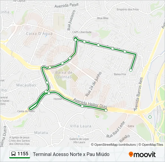 1155 Bus Line Map