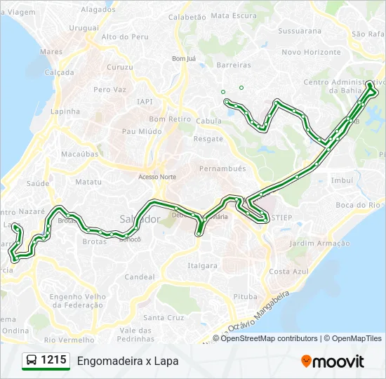 1215 Bus Line Map