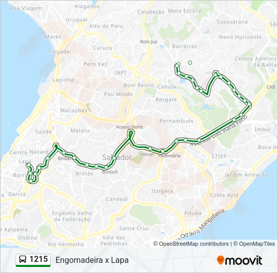 1215 Bus Line Map