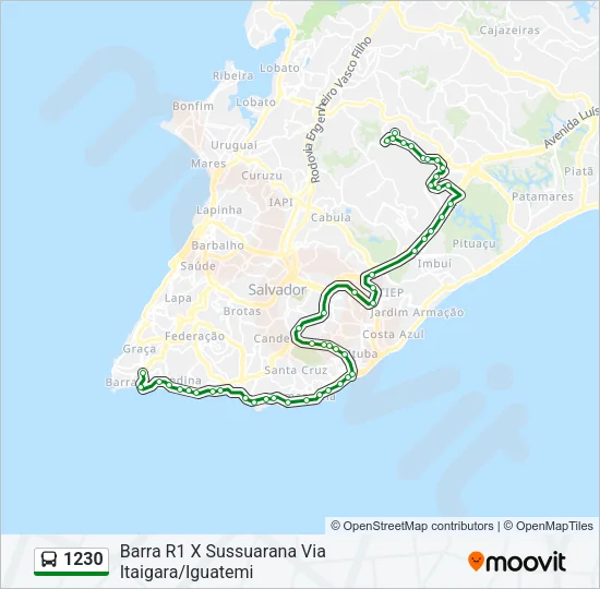 1230 Bus Line Map