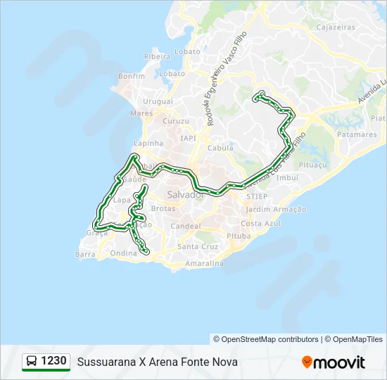 1230 Bus Line Map