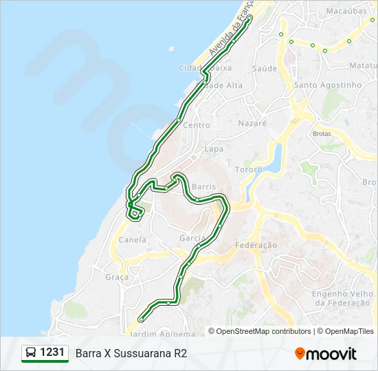 1231 Bus Line Map