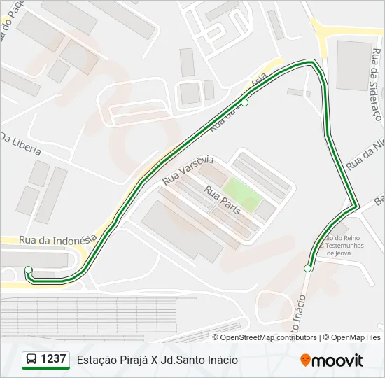 1237 Bus Line Map