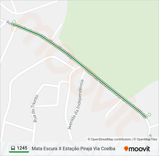 1245 Bus Line Map
