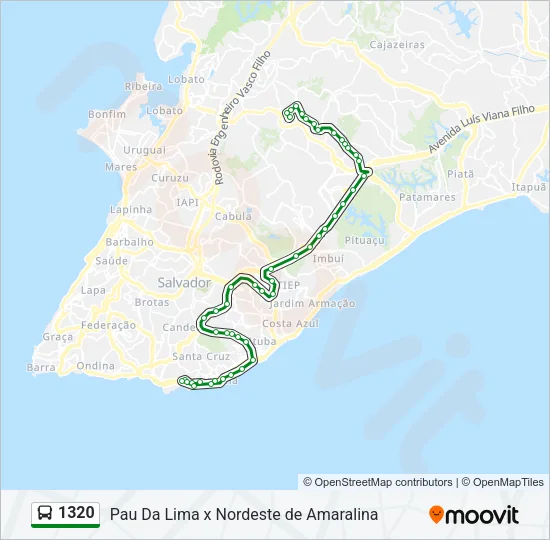 1320 Bus Line Map